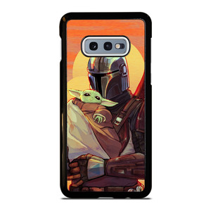 MANDALORIAN AND BABY YODA STAR WARS CARTOON Samsung Galaxy S10e Case