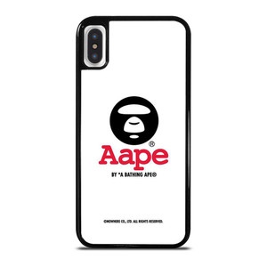 BAPE WHITE LOGO iPhone X / XS Case