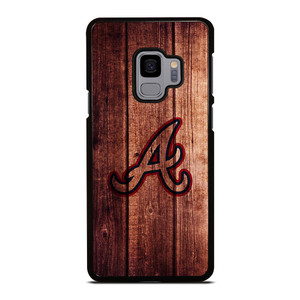 ATLANTA BRAVES LOGO WOOD INITIAL Samsung Galaxy S9 Case ATLANTA BRAVES LOGO WOOD INITIAL Samsung Galaxy S9 Case