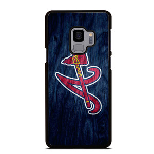 ATLANTA BRAVES MLB WOODEN LOGO Samsung Galaxy S9 Case ATLANTA BRAVES MLB WOODEN LOGO Samsung Galaxy S9 Case