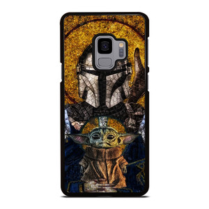 MANDALORIAN AND BABY YODA STAR WARS ART Samsung Galaxy S9 Case