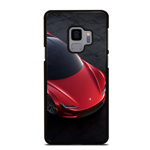 TESLA RED ELECTRIC CAR Samsung Galaxy S9 Case