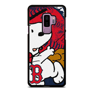 BOSTON RED SOX BASEBALL SNOOPY Samsung Galaxy S9 Plus Case