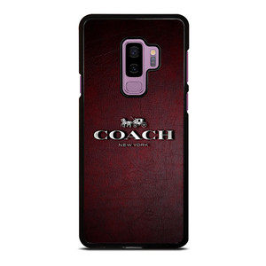 COACH NEW YORK LOGO RED LEATHER Samsung Galaxy S9 Plus Case COACH NEW YORK LOGO RED LEATHER Samsung Galaxy S9 Plus Case