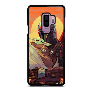 MANDALORIAN AND BABY YODA STAR WARS CARTOON Samsung Galaxy S9 Plus Case
