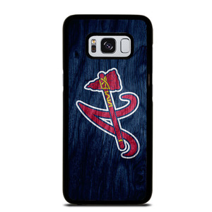 ATLANTA BRAVES MLB WOODEN LOGO Samsung Galaxy S8 Case