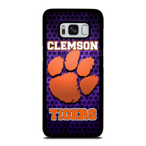 CLEAMSON TIGERS FOOTBALL LOGO PURPLE Samsung Galaxy S8 Case