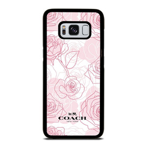 COACH NEW YORK PINK ROSES Samsung Galaxy S8 Case COACH NEW YORK PINK ROSES Samsung Galaxy S8 Case