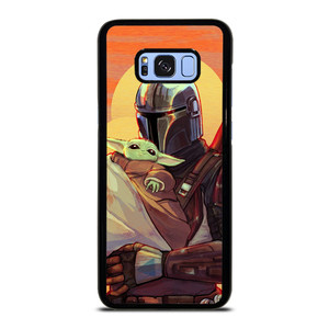 MANDALORIAN AND BABY YODA STAR WARS CARTOON Samsung Galaxy S8 Plus Case