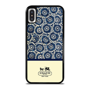 COACH NEW YORK BLUE FLORAL BATIK iPhone X / XS Case COACH NEW YORK BLUE FLORAL BATIK iPhone X / XS Case