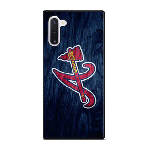 ATLANTA BRAVES MLB WOODEN LOGO Samsung Galaxy Note 10 Case ATLANTA BRAVES MLB WOODEN LOGO Samsung Galaxy Note 10 Case