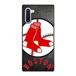 BOSTON RED SOX BASEBALL METAL LOGO Samsung Galaxy Note 10 Case