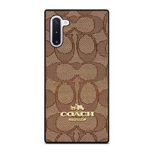 COACH NEW YORK PATTERN BROWN Samsung Galaxy Note 10 Case