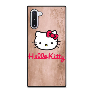 HELLO KITTY FACE WOOD Samsung Galaxy Note 10 Case