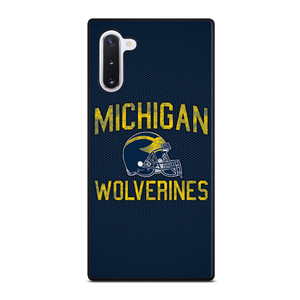 MICHIGAN WOLVERINES FOOTBALL HELMET Samsung Galaxy Note 10 Case