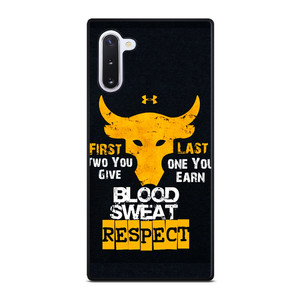 UNDER ARMOUR PROJECT ROCK BLOOD SWEAT Samsung Galaxy Note 10 Case