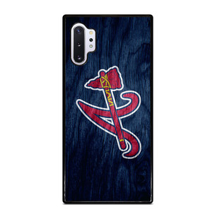 ATLANTA BRAVES MLB WOODEN LOGO Samsung Galaxy Note 10 Plus Case ATLANTA BRAVES MLB WOODEN LOGO Samsung Galaxy Note 10 Plus Case