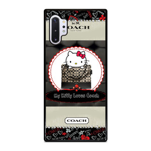 COACH NEW YORK HELLO KITTY BLACK Samsung Galaxy Note 10 Plus Case