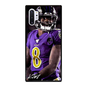 LAMAR JACKSON BALTIMORE RAVENS SIGNATURE Samsung Galaxy Note 10 Plus Case