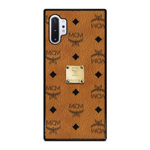 MCM WORLD WIDE BROWN LEATHER EMBLEM Samsung Galaxy Note 10 Plus Case