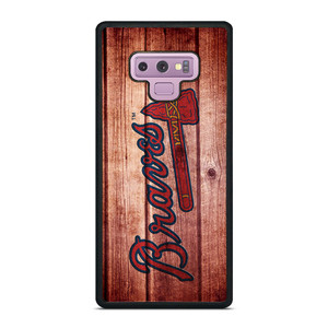ATLANTA BRAVES BASEBALL WOOD Samsung Galaxy Note 9 Case