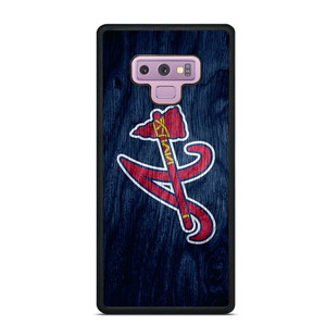 ATLANTA BRAVES MLB WOODEN LOGO Samsung Galaxy Note 9 Case