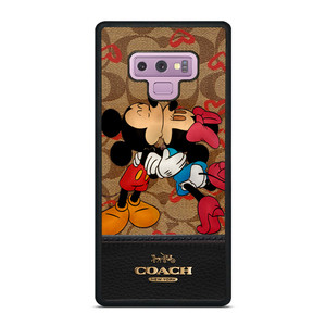 COACH NEW YORK BROWN MICKEY AND MINNIE MOUSE Samsung Galaxy Note 9 Case