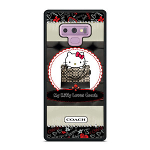 COACH NEW YORK HELLO KITTY BLACK Samsung Galaxy Note 9 Case