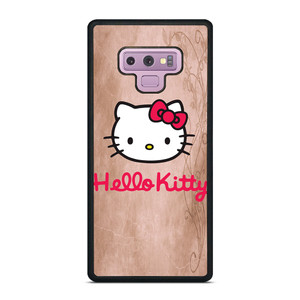 HELLO KITTY FACE WOOD Samsung Galaxy Note 9 Case
