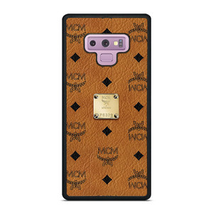 MCM WORLD WIDE BROWN LEATHER EMBLEM Samsung Galaxy Note 9 Case MCM WORLD WIDE BROWN LEATHER EMBLEM Samsung Galaxy Note 9 Case