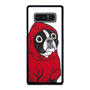 BOSTON TERRIER IN A RED HOODIE Samsung Galaxy Note 8 Case