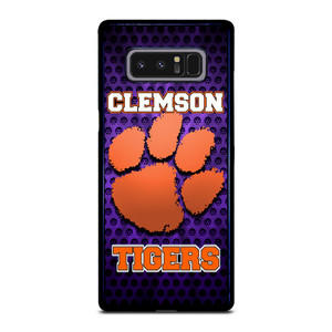 CLEAMSON TIGERS FOOTBALL LOGO PURPLE Samsung Galaxy Note 8 Case