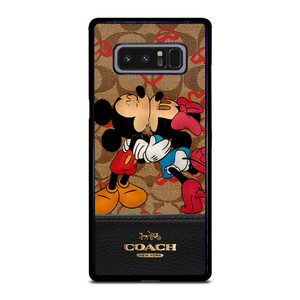 COACH NEW YORK BROWN MICKEY AND MINNIE MOUSE Samsung Galaxy Note 8 Case