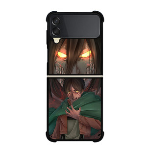 ATTACK ON TITAN EREN YEAGER ANIME MANGA Samsung Galaxy Z FLip 3 5G Case Cover