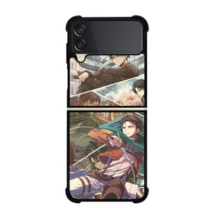 ATTACK ON TITAN LEVI ACKERMAN ANIME Samsung Galaxy Z FLip 3 5G Case Cover ATTACK ON TITAN LEVI ACKERMAN ANIME Samsung Galaxy Z FLip 3 5G Case Cover