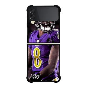 LAMAR JACKSON BALTIMORE RAVENS SIGNATURE Samsung Galaxy Z FLip 3 5G Case Cover LAMAR JACKSON BALTIMORE RAVENS SIGNATURE Samsung Galaxy Z FLip 3 5G Case Cover