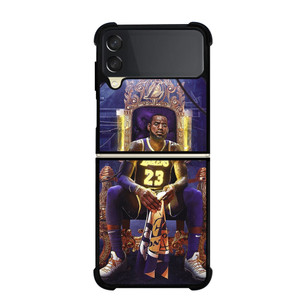 LEBRON JAMES LAKERS KING SITDOWN Samsung Galaxy Z FLip 3 5G Case Cover