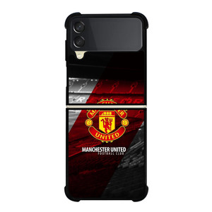 MANCHESTER UNITED FC LOGO Samsung Galaxy Z FLip 3 5G Case Cover MANCHESTER UNITED FC LOGO Samsung Galaxy Z FLip 3 5G Case Cover