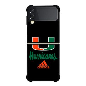 MIAMI HURRICANES ADIDAS Samsung Galaxy Z FLip 3 5G Case Cover MIAMI HURRICANES ADIDAS Samsung Galaxy Z FLip 3 5G Case Cover