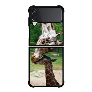 MOM AND BABY GIRAFFE Samsung Galaxy Z FLip 3 5G Case Cover