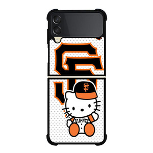 SAN FRANCISCO GIANTS MLB HELLO KITTY Samsung Galaxy Z FLip 3 5G Case Cover SAN FRANCISCO GIANTS MLB HELLO KITTY Samsung Galaxy Z FLip 3 5G Case Cover