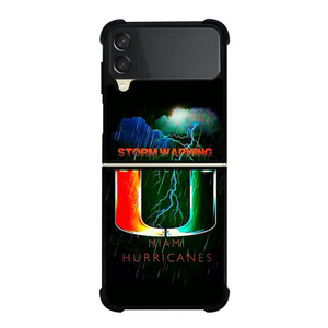 UM MIAMI HURRICANES NFL THUNDER Samsung Galaxy Z FLip 3 5G Case Cover UM MIAMI HURRICANES NFL THUNDER Samsung Galaxy Z FLip 3 5G Case Cover