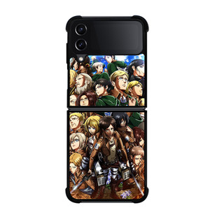 ATTACK ON TITAN ALL CHARACTERS Samsung Galaxy Z FLip4 5G Case Cover