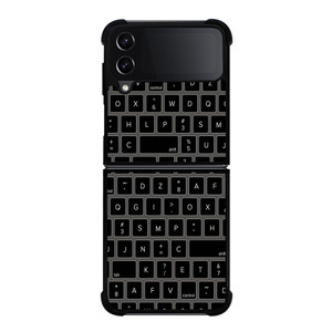 BLACK KEYBOARD PATTERN Samsung Galaxy Z FLip4 5G Case Cover BLACK KEYBOARD PATTERN Samsung Galaxy Z FLip4 5G Case Cover