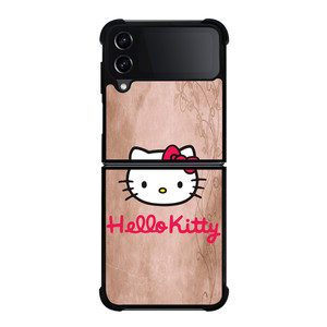 HELLO KITTY FACE WOOD Samsung Galaxy Z FLip4 5G Case Cover HELLO KITTY FACE WOOD Samsung Galaxy Z FLip4 5G Case Cover