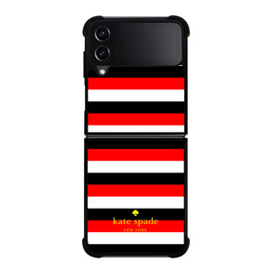 KATE SPADE PATTERN RED BLACK Samsung Galaxy Z FLip4 5G Case Cover KATE SPADE PATTERN RED BLACK Samsung Galaxy Z FLip4 5G Case Cover