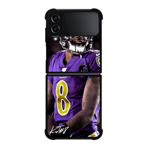 LAMAR JACKSON BALTIMORE RAVENS SIGNATURE Samsung Galaxy Z FLip4 5G Case Cover LAMAR JACKSON BALTIMORE RAVENS SIGNATURE Samsung Galaxy Z FLip4 5G Case Cover