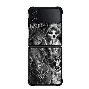 OAKLAND RAIDERS FOOTBALL HAUNTED Samsung Galaxy Z FLip4 5G Case Cover