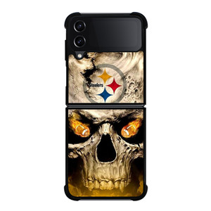 PITTSBURGH STEELERS FOOTBALL SKULL Samsung Galaxy Z FLip4 5G Case Cover PITTSBURGH STEELERS FOOTBALL SKULL Samsung Galaxy Z FLip4 5G Case Cover