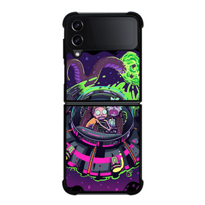 RICK AND MORTY UFO ART Samsung Galaxy Z FLip4 5G Case Cover RICK AND MORTY UFO ART Samsung Galaxy Z FLip4 5G Case Cover